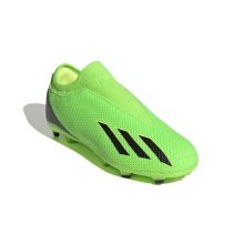 adidas Football Shoes X Speedportal.3 LL FG (without laces, for firm ground) green Kids